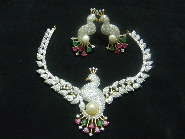 Manufacturers Exporters and Wholesale Suppliers of Desiegner neclace set Jaipu Rajasthan
